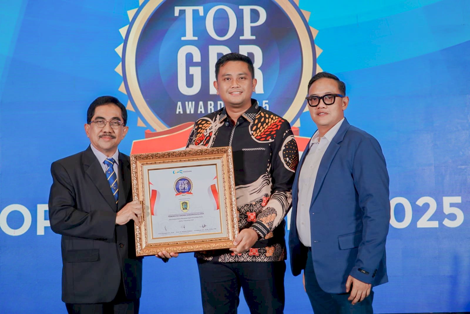 Bupati Klaten Terima Penghargaan Government Public Relation Award 2025 