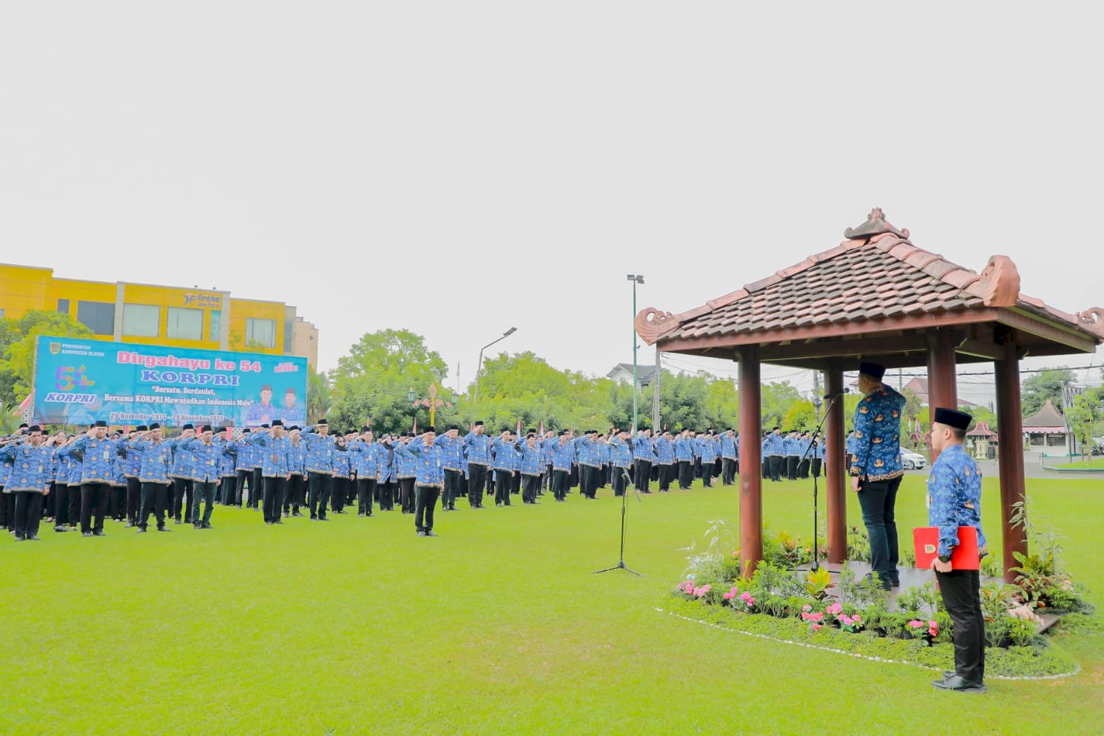 Bupati Klaten Pimpin Upacara HUT Korpri ke-54 tingkat Kabupaten Klaten