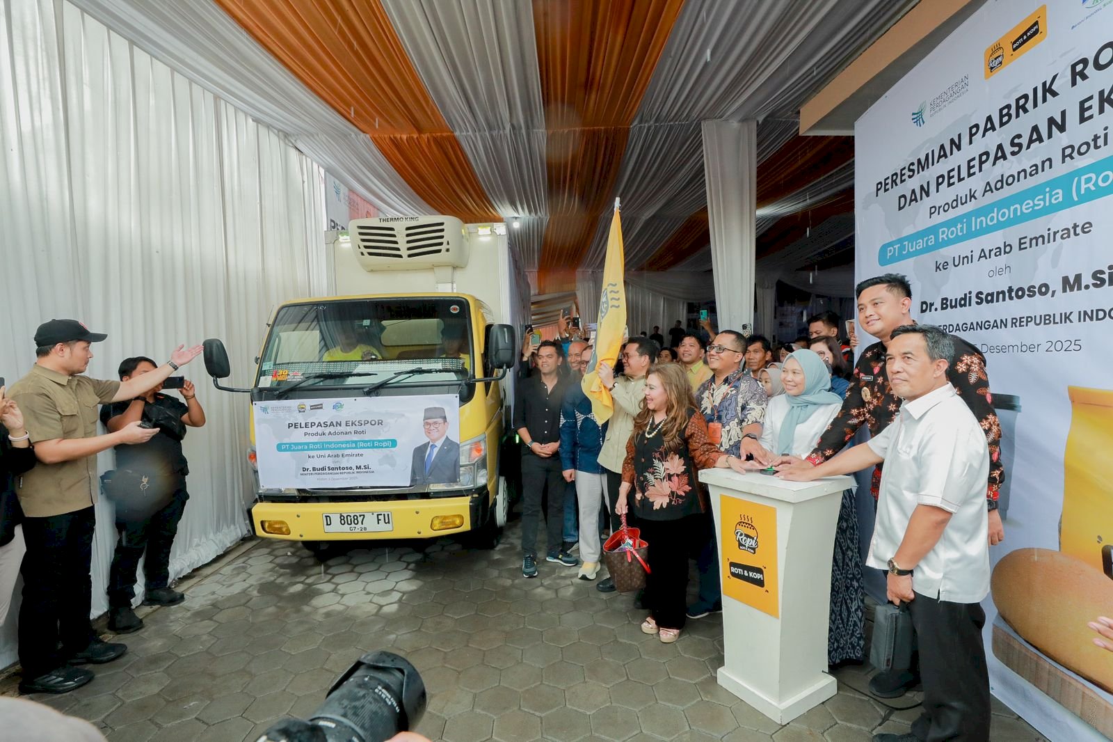 Mendag RI Resmikan Pabrik Roti Ropi & Melepas Ekspor Perdana Produk Adonan Roti ke Uni Emirat Arab