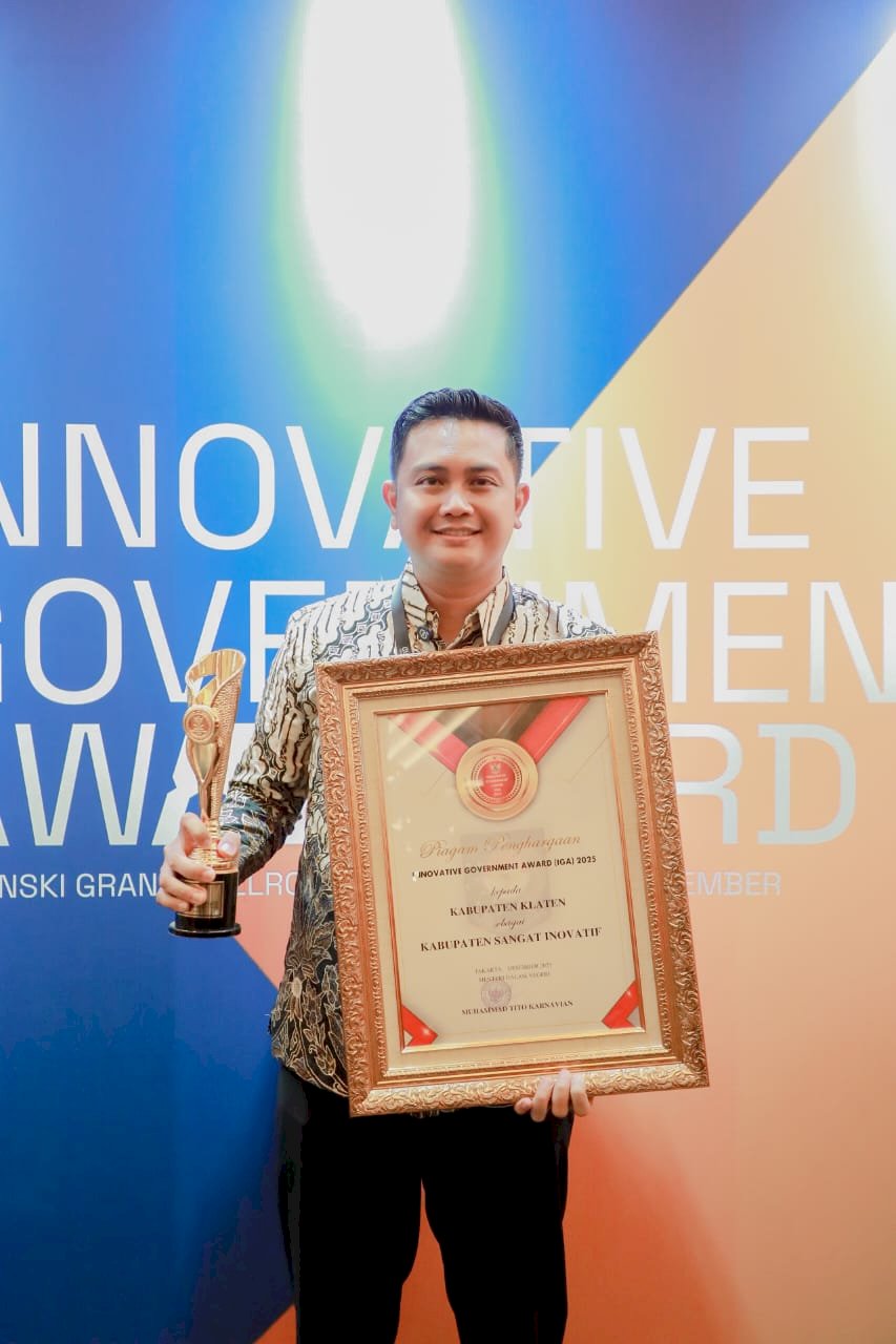 Klaten Raih Penghargaan "Kabupaten Sangat Inovatif" di IGA Award 2025