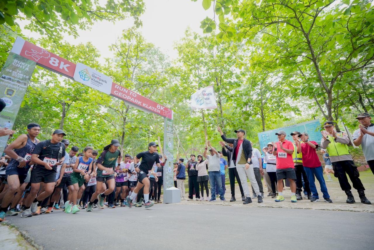 Lewat Run to Geopark, Wabup Klaten Dorong Sport Tourism dan Promosi Geologi Bayat 