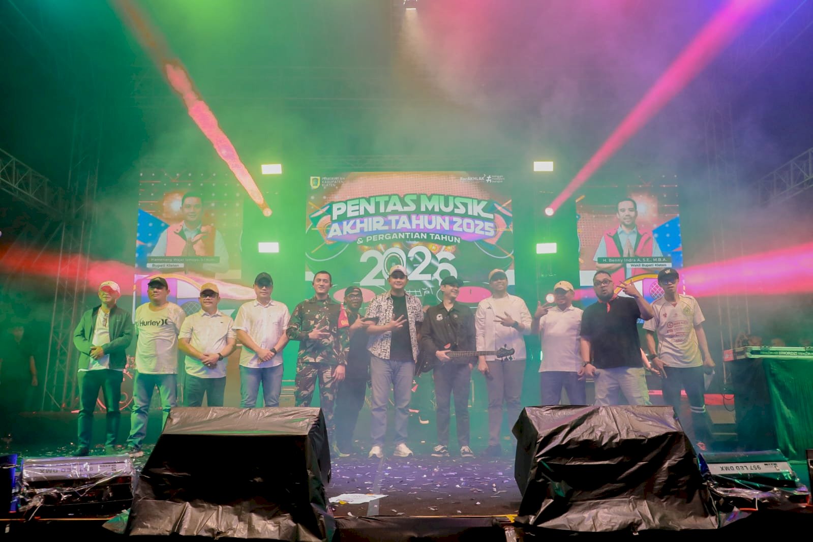 Pentas Musik Akhir Tahun Meriahkan Pergantian Tahun di Alun-alun Klaten