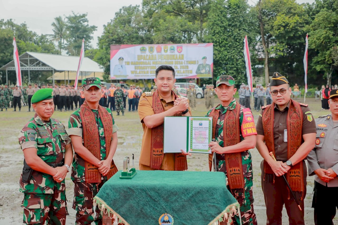 Bupati Klaten Buka TMMD Sengkuyung Tahap I di Desa Pandes