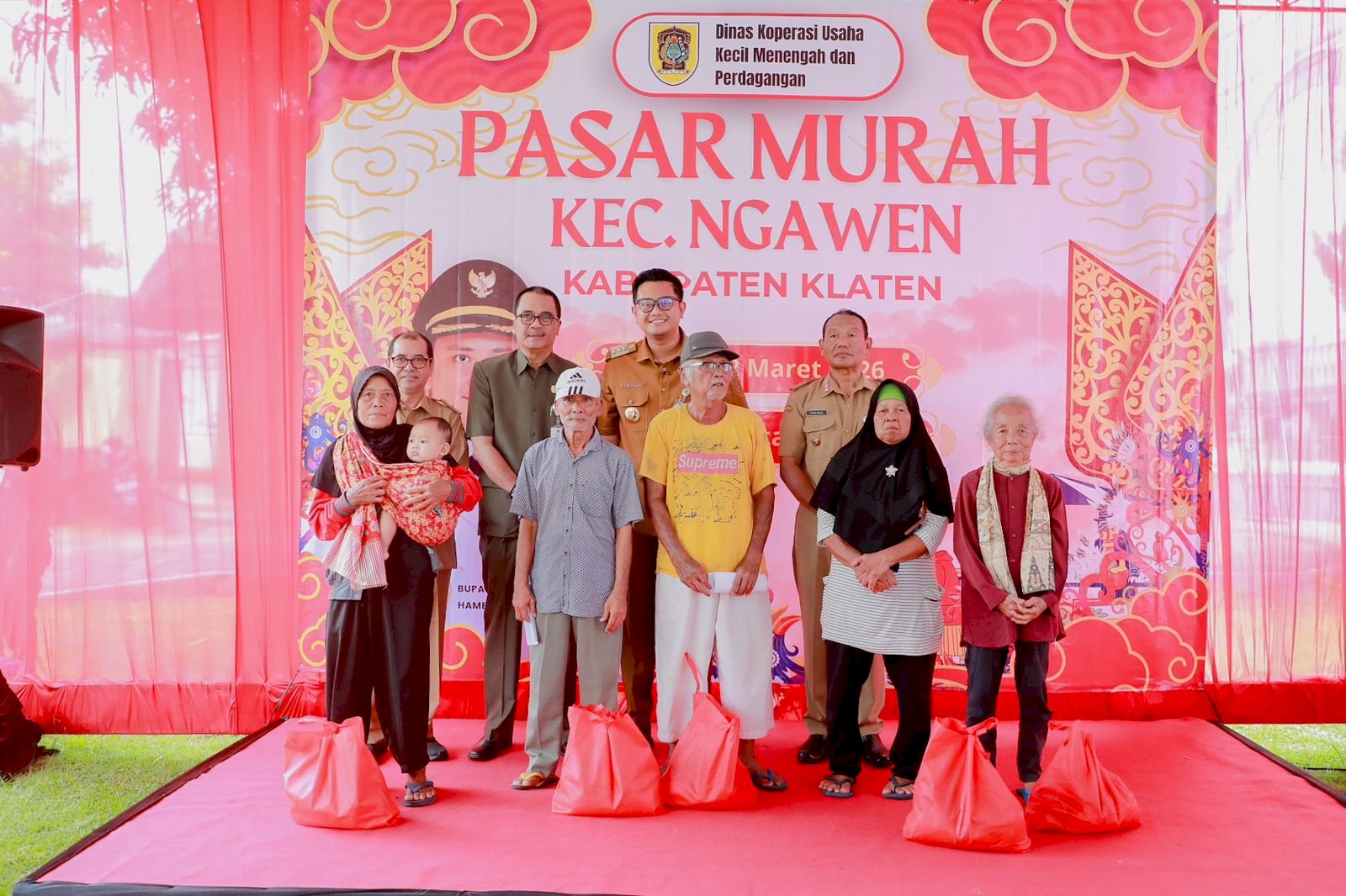 Pemkab Klaten Hadirkan 1.200 Paket Sembako di Pasar Murah di Ngawen