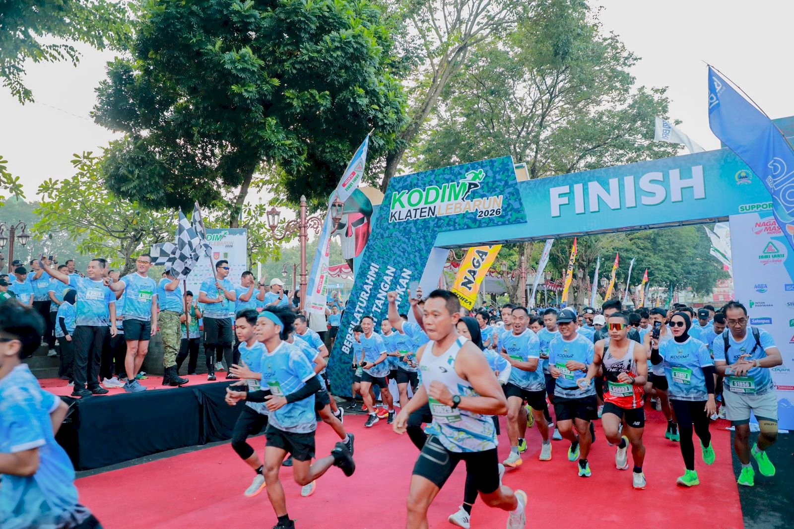 Kodim Klaten Lebarun 2026, Bupati Klaten Mas Hamenang Meriahkan Lari Bersama Ribuan Peserta