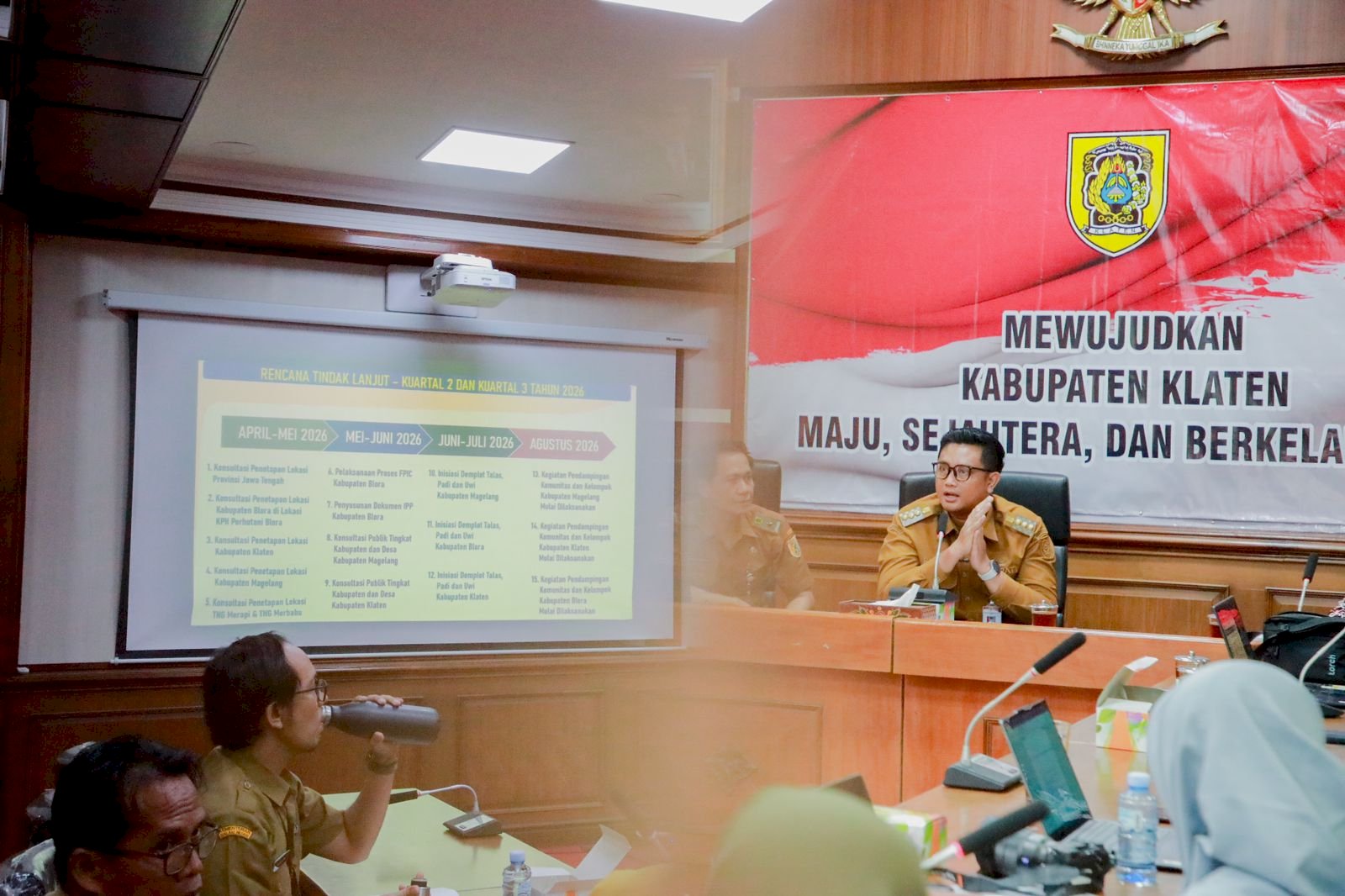 Bupati Klaten Hadiri Audiensi Persiapan Program CDCSUI guna Penguatan Konservasi Tanaman Lokal