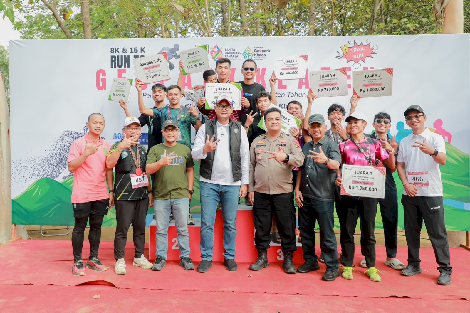 Bupati Apresiasi Run To Geopark Klaten II, Angkat Potensi Alam dan Geologi Daerah