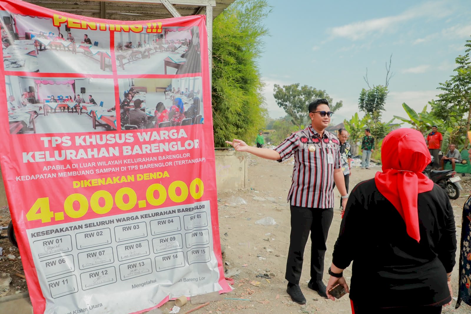 Tinjau TPS Barenglor, Bupati Klaten Ajak Warga Tertib Kelola Sampah