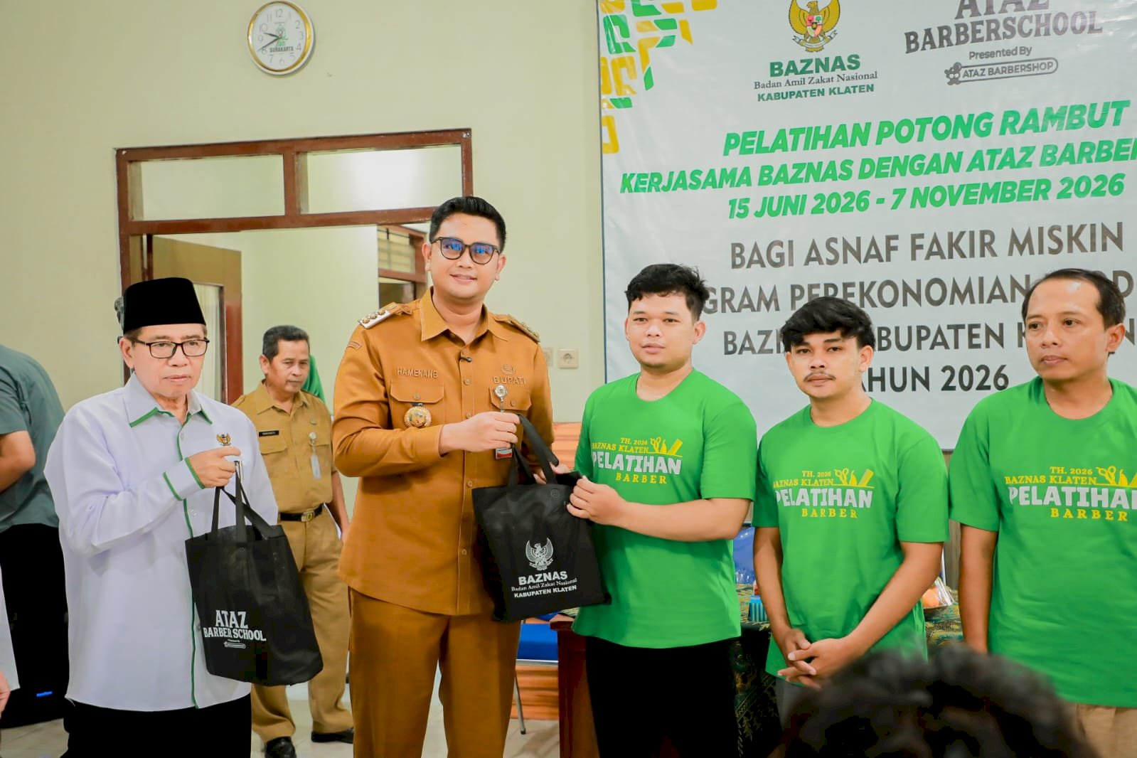 Bupati Klaten Dukung Pelatihan Barbershop Baznas untuk Tingkatkan Kesejahteraan Warga 