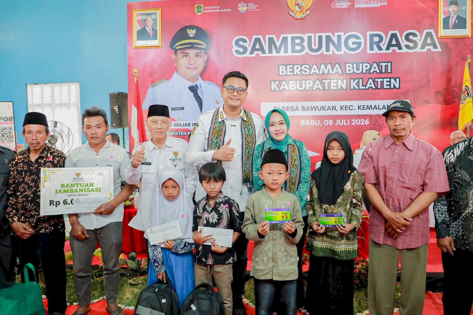 Sambung Rasa Bawukan, Bupati Klaten Dukung Pengembangan BUMDes hingga Perbaikan Infrastruktur
