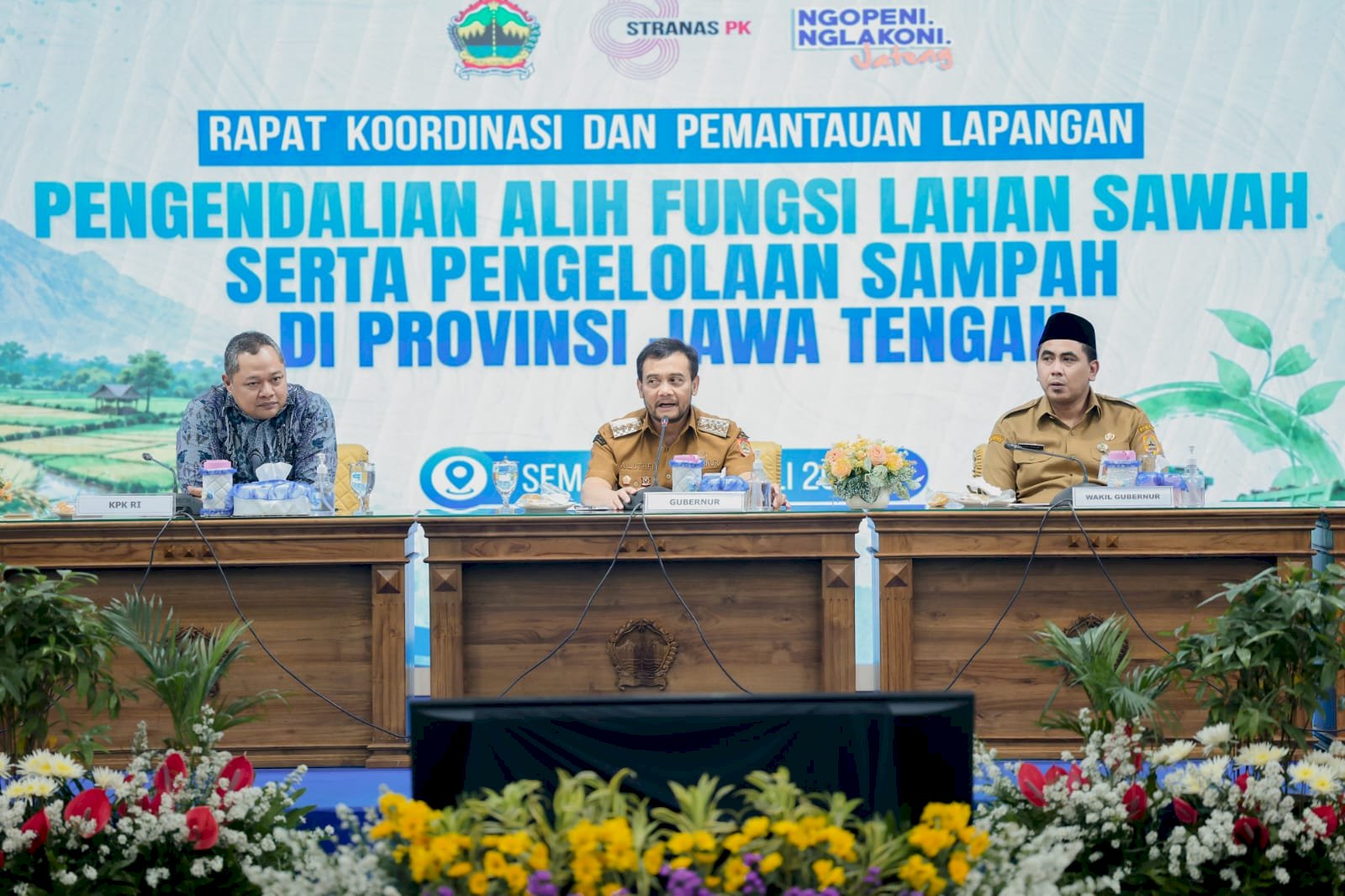Hadiri Rakor di Semarang, Bupati Klaten Sampaikan Progres Pengelolaan Sampah & Komitmen Jaga LP2B