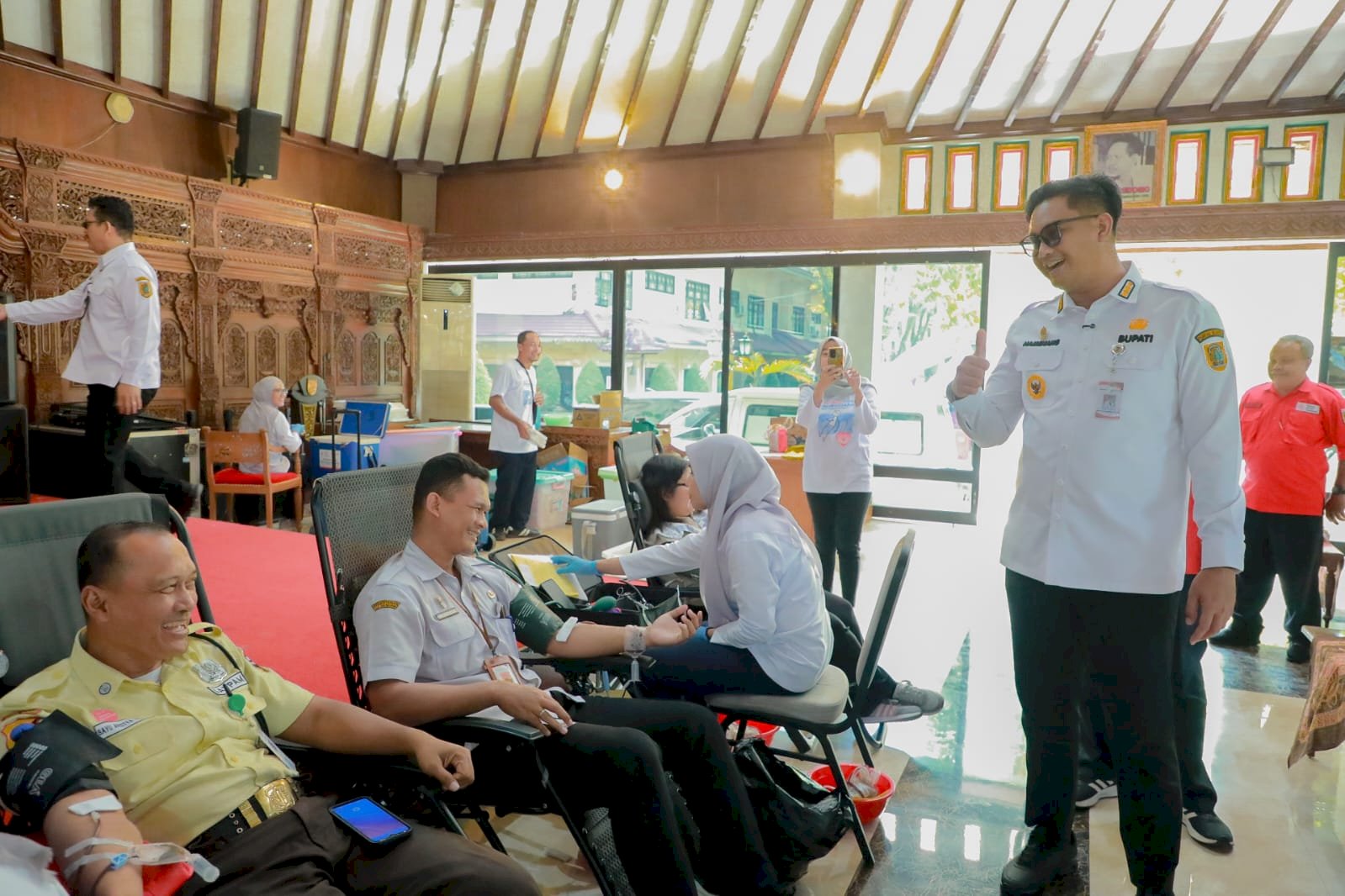Bupati Klaten Apresiasi Semangat Donor Darah Masyarakat pada Peringatan Hari Jadi Ke 222 Klaten