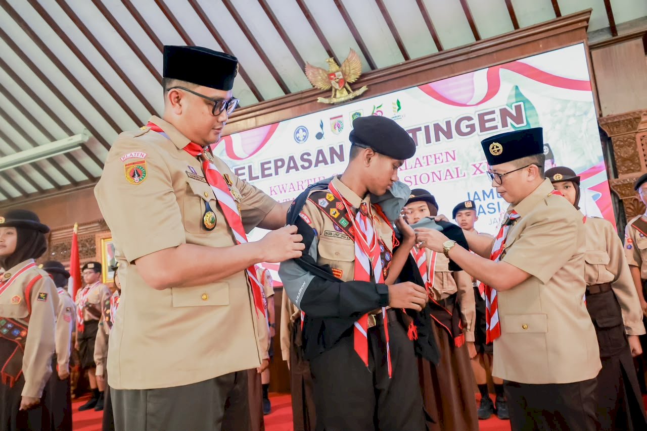 Bupati Klaten Lepas Kontingen Kwartir Cabang Klaten Menuju Jambore Nasional XII Tahun 2026