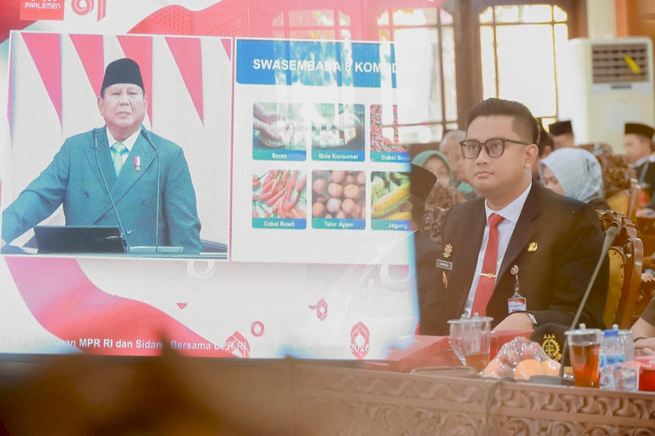 Bupati Klaten Ikuti Rapat Paripurna Mendengarkan Pidato Kenegaraan Presiden RI Jelang HUT Ke-81 Republik Indonesia