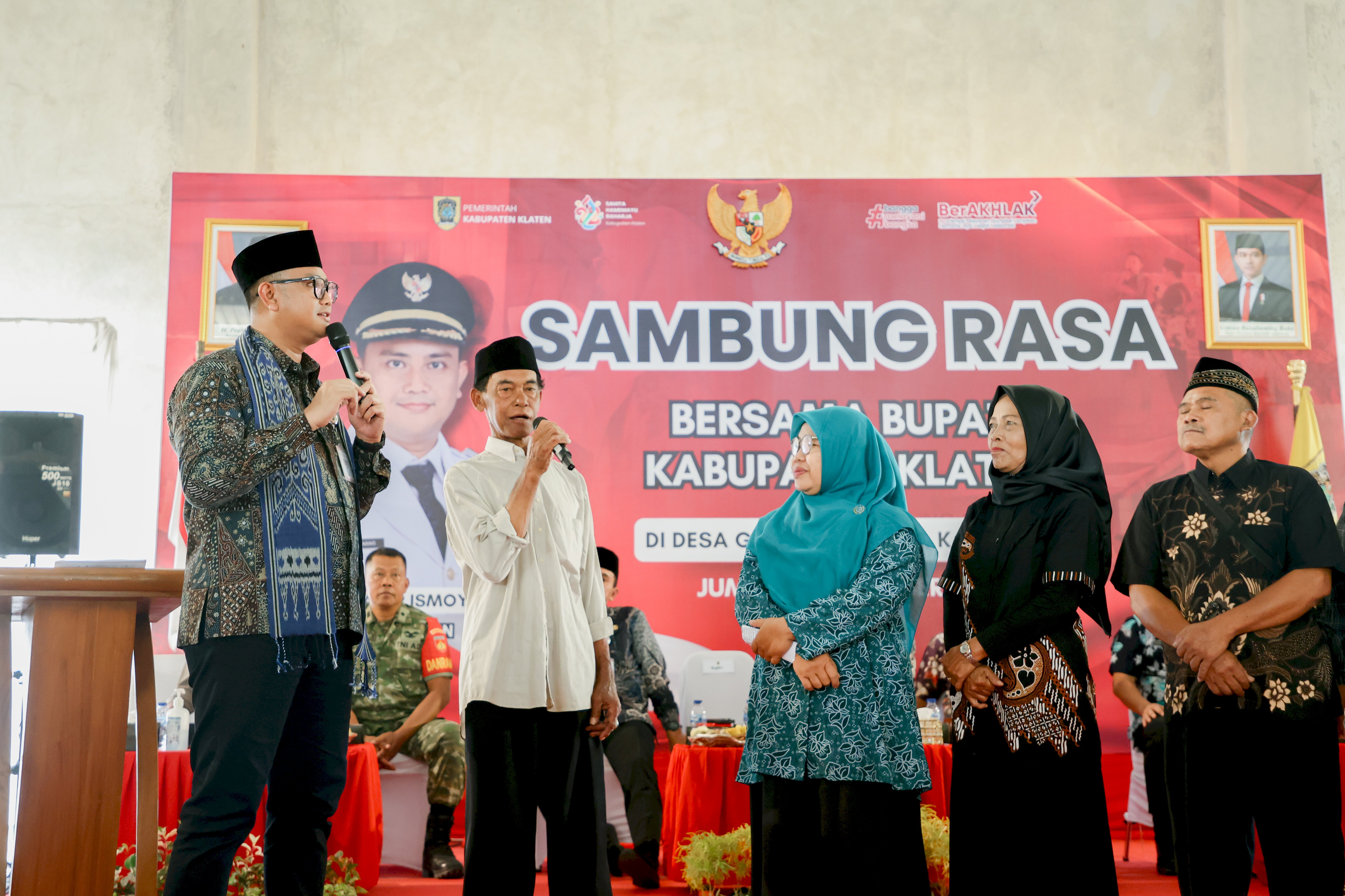 Sambung Rasa di Gemblegan, Bupati Klaten Tampung Berbagai Aspirasi Masyarakat 