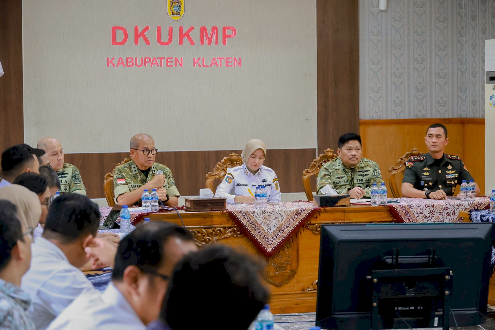 Plt Bupati Klaten Hadiri Rakor Verifikasi dan Validasi KDKMP Bersama Tim Mabes TNI